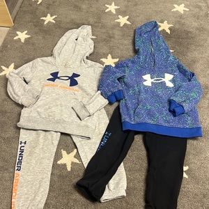 2 Under Armour sweatsuit sets size 3t